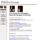Tablet Screenshot of paigow.com